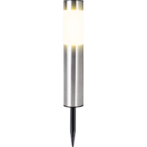 Lampadaire, lampe de jardin, lampe solaire d'extérieur pour jardin, lampe paysagère, lampadaire d'extérieur, lampe solaire lumineuse pour pelouse (lumière chaude argentée effet gazon) (1/5)