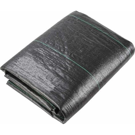 royaluxe -Toile de Paillage 160 g/m², Toile Anti-Mauvaises Herbes 2m x10 m, Fibres de Polypropylène et Tissu en Feutre, Anti-UV, Perméable et Résistant aux Déchirures