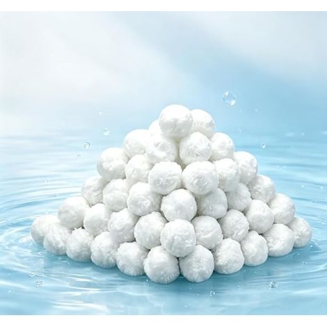 Balles filtrantes pour installations de filtration à sable - 1 300 g - Remplacent 45 kg de sable filtrant - Lavable et réutilisable - Pour pompe à filtre, piscine, nettoyage de piscine (1/5)