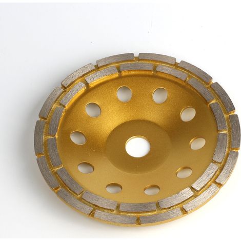 Diamant Meule Assiette Disques Abrasifs Ø 180 mm 22 - 23 mm Trous 4 mm À Dents Double (1/5)