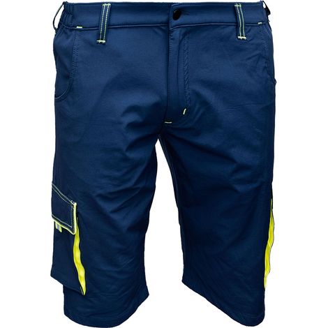 Bermuda da Lavoro Taglia XXL Colore Blu Giallo