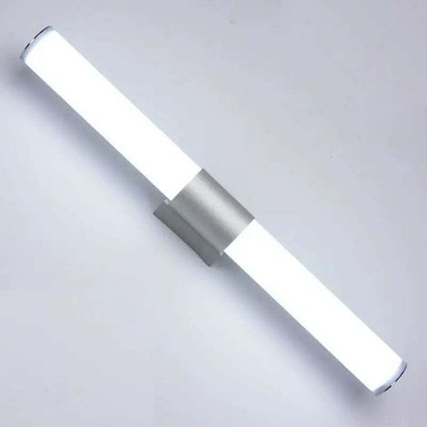 Aplique de pared LED para espejo de baño, metal y cristal, aplique de baño E14 con enchufe eléctrico (1/4)