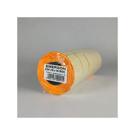 Etichette per etichettatrici - Arancione, 26x16 mm, 5 rotoli