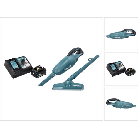 Makita DCL 180 RG1 Akku Staubsauger 18 V Grün + 1x Akku 6,0 Ah + Ladegerät