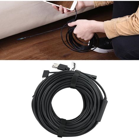 Endoscope USB 20 mètres Caméra d'Inspection 8.5 mm Étanche pour Mécanique Auto (1/5)