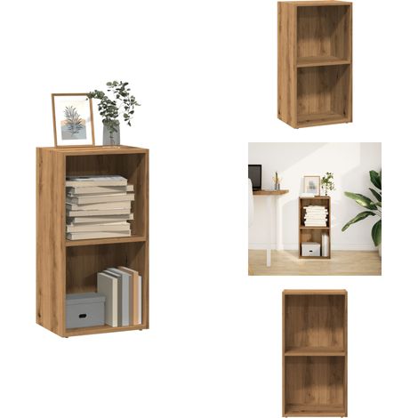 Bibliothèque chêne artisanal 40x30x77 cm bois d'ingénierie - Bibliothèque - Bibliothèques - Étagère - Armoire De Rangement (1/5)