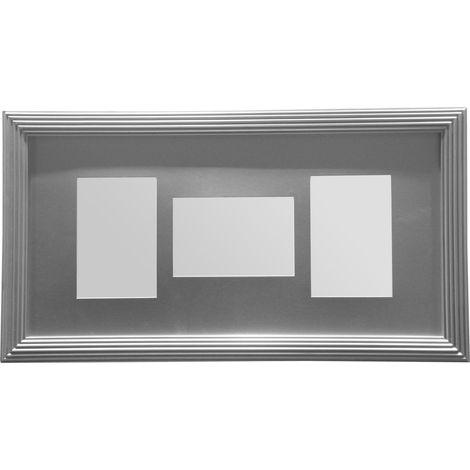 Premier Housewares Silver 3 Photo Multi Photo Frame (1/2)