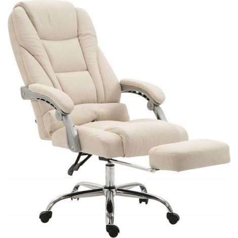 Bürostuhl Pacific Stoff mit Fußablage creme (1/5)