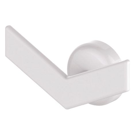 Patère magnétique forme chevron, blanche pour sèche-serviettes