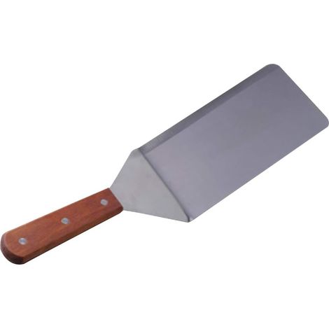 Pelle multifonction pour plaque chauffante, outil pour steaks et crêpes, bord biseauté pour retourner facilement les aliments (1/5)