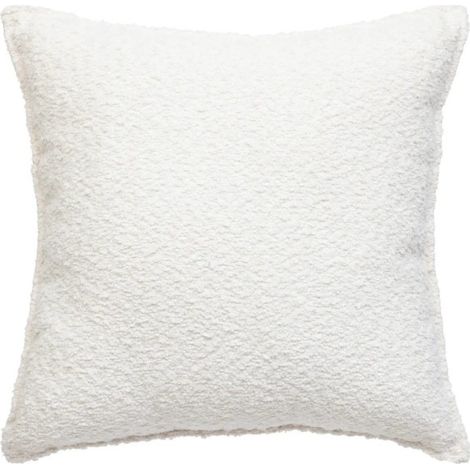 Coussin Déco Bouclette "Soana" 45x45 Ivoire (1/5)