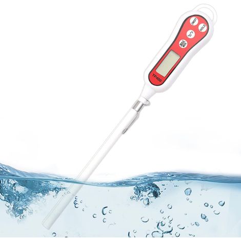Digital Cooking Thermometer - Instant Read Kitchen Thermometer with Long Probe  Digital Pastry Thermometer  For BBQ, Oil, Meat, Food, Milk, Wine, Hot Water (1/5)