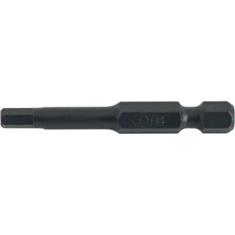 King Tony 711105H - Embout hexagonal de tête courte pour tournevis de 1/4", taille H5, 110 mm de longueur, 10 pièces.