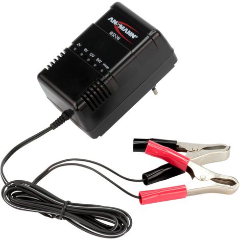 Chargeur automatique pour batterie au plomb 2-24V (2Ah – 24 Ah) - ANSMANN ALCS 2-24A - Réglage automatique du voltage de la batterie au plomb (2V / 6V / 12V / 24V) (1/4)
