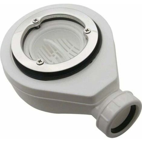 Bonde horizontale sans capot Ø90 DONA pour receveurs de douche, Ensoleillé (1/4)