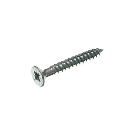 Lot de 400 vis à bois à double filetage ZP en acier zingué 25,4 x 3,8 cm (1/2)