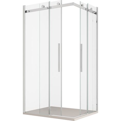 Box Doccia Angolare 70x75 cm 2 Ante Scorrevoli in Cristallo Trasparente 8mm H200 Bonussi Nada