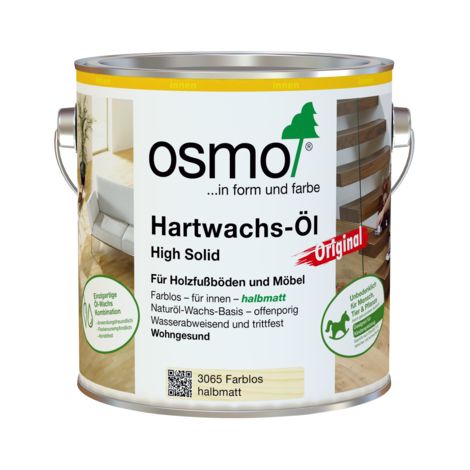 Osmo Hartwachsöl halbmatt 2,5 ltr. (1/2)