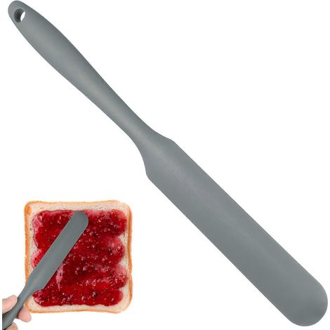 Spatule de cuisine domestique, spatule à gâteau en silicone, spatule à beurre pratique, accessoires de pâtisserie-23.6X2.5X0.5CM-Grey (1/2)
