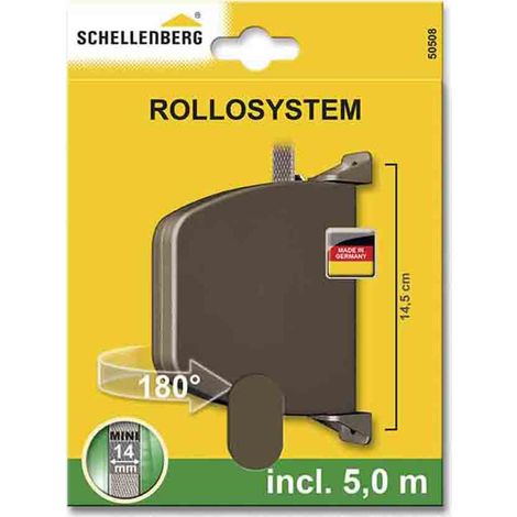 Avvolgitore per tapparella rotante a 180° 28x159x120mm Marrone