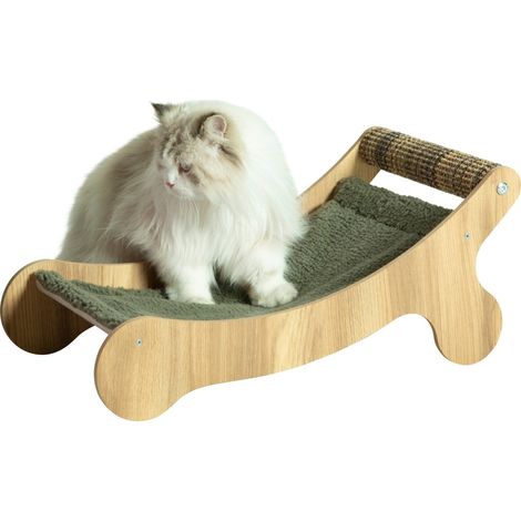 Chaise longue Boréal vert pour chat max 5 kg - zolux