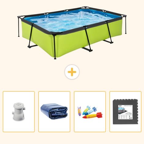 Exit-toys Piscine Exit Rectangulaire - 300x200x65 cm - 5-pièces S177 (1/5)