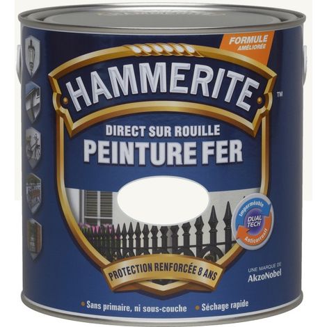 Hammerite 3256610707519 vernice bianca lucida per metallo (1/5)