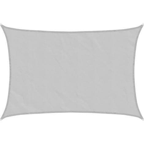 Voile d'ombrage  Voile de parasol gris clair 6x4 m 100% polyester oxford