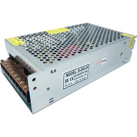 24V 10A 240w Alimentation transformateur de conversion Avec protection contre les courts-circuits et les surcharges Pour l'automatisation industrielle Lampe LED Imprimante 3D AC220V à DC24V (1/5)