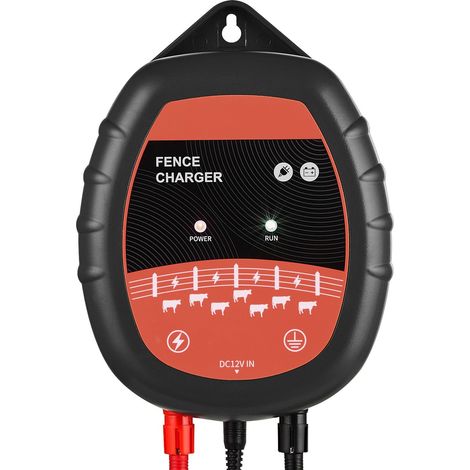 Électrificateur de clôture électrique, 10 kV 1 J, AC/DC, avec indicateur LED, portée de 3 km, puissant, à brancher, empêche les intrusions d'animaux sauvages pour l'élevage de bétail et de volailles. (1/5)