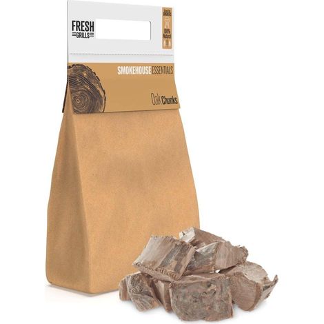 Fresh Grills Wood Chunks for BBQ Grill, Wood Fired Pizza Oven, (1/4)