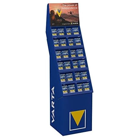 Présentoir Varta carton 40x40x148 cm durable léger (1/2)