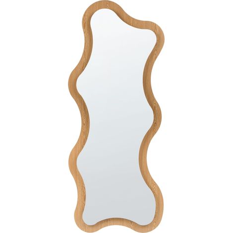 LED Wall Mirror 170 x 60 cm Light Brown Hanging Modern Contemporary Bathroom Touch Switch Modern COMBRE (1/5)