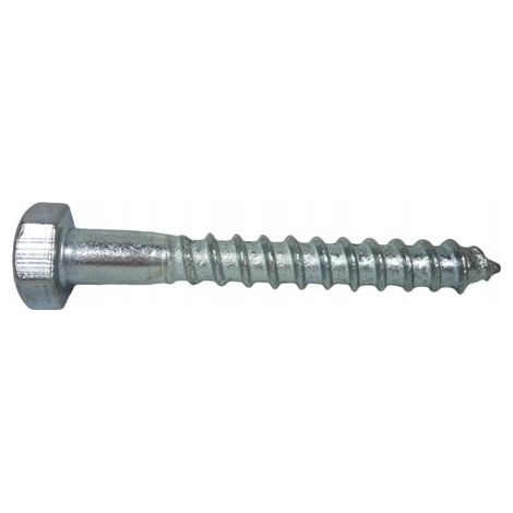 Vis à bois à tête hexagonale 10x240 DIN 571 galvanisée, lot de 25 (1/5)