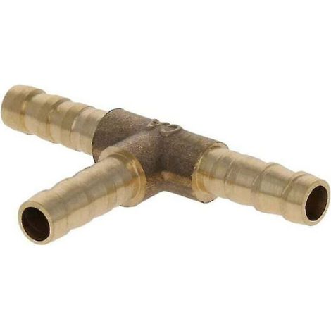 Kit de raccords en T en laiton pour tuyau de 6 mm, connecteur en T pour air, eau, carburant, gaz, connexion rapide-