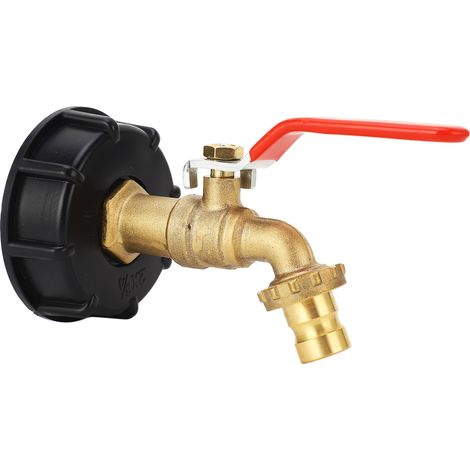 Adaptateur pour conteneur IBC, raccord en laiton 3/4 po, filetage grossier, pour réservoir d'eau de 275 à 330 gallons, raccord de vanne pour tuyau d'arrosage (1/5)