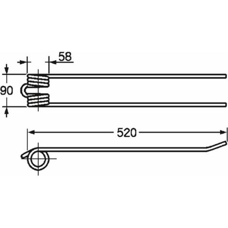 Dent de faneuse adaptable STOLL 0621811
