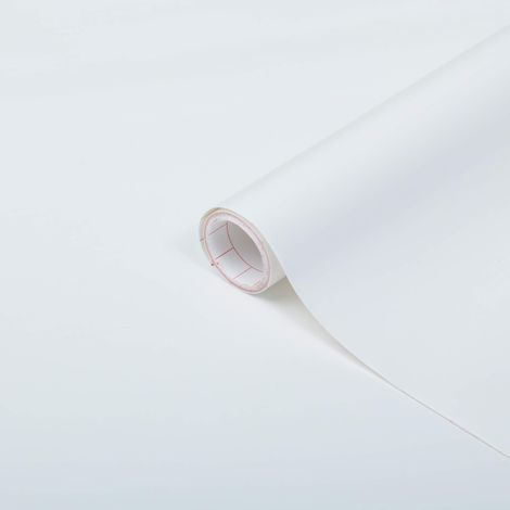 d-c-fix Pellicola Adesiva per mobili tinta unita opaca bianco PVC plastica vinile impermeabile decorativa per cucina, armadio, porta carta rivestimento 45 x 200 cm (1/5)