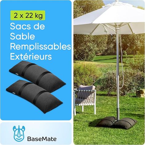 Fillable Sand Bags for Outdoor Parasol Base Weight Arched Bags for Heavy Cantilever Stand (1/3)