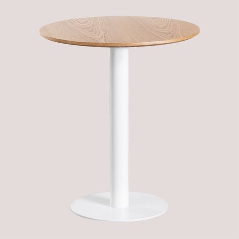 SKLUM Runder Bistrotisch aus Eschenfurnier Frappe  Ø70 cm                                 
