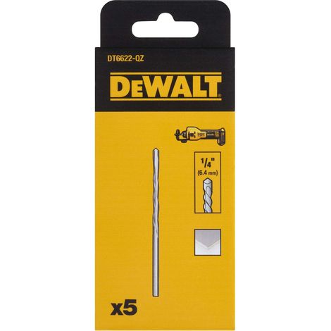 DeWALT Accessori - Fresa per cartongesso 6,4 mm, 5 pz. DT6622 (1/5)