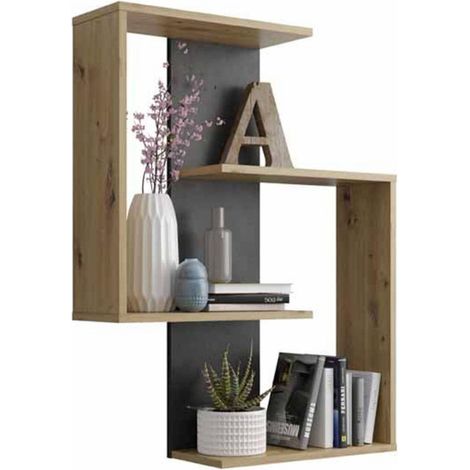 Étagère Murale Design "Takret" 77cm Beige (1/3)