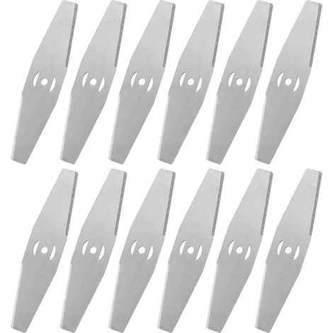 Coupe Bordure Lame De Rechange, 12 pièces, Lames de Tondeuse électrique, Debroussailleuse Electrique Accessoires, pour Coupe Bordure sans Fil Garniture De Jardin, Robuste et Durable