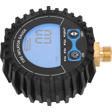 Manomètre numérique de pression des pneus 3-200PSI, précision avec écran LCD rétroéclairé, universel pour voiture, camion, camping-car (1/5)