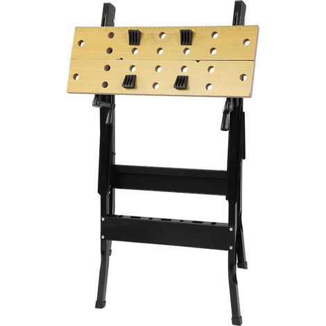 Table de travail pliante pour atelier d'outillage et de réparation (1/5)