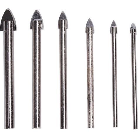 6 Forets à Verre 3-10mm en Alliage Dur pour Trous Propres et Précis (1/5)