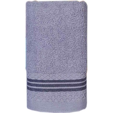 2 serviettes de toilette en coton, motif carreaux, 32 x 72 cm, douces et absorbantes, pour hôtel ou maison (1/5)
