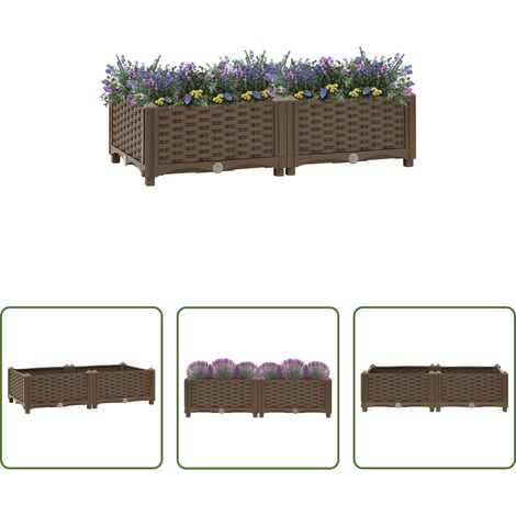 Pflanzbeet - Hochbeet 80x40x23 cm Polypropylen (1/5)