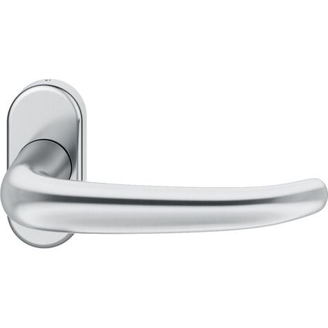 FSB Rahmentürdrücker 09 1023 Hochhaltefeder B ovale Rosette Edelstahl matt