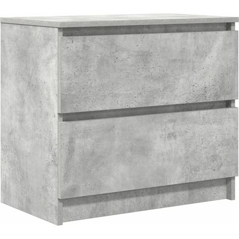 Mueble TV moderno 60 x 35 x 54 cm gran espacio de almacenamiento salón de madera contrachapada gris hormigón 020051729 (1/5)